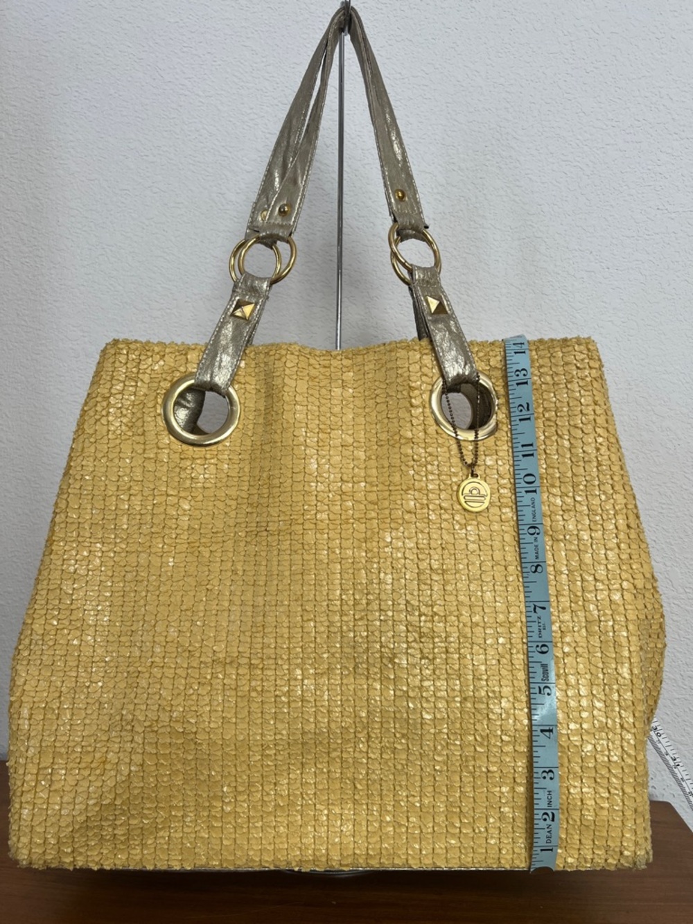 Big Buddah yellow and gold tote